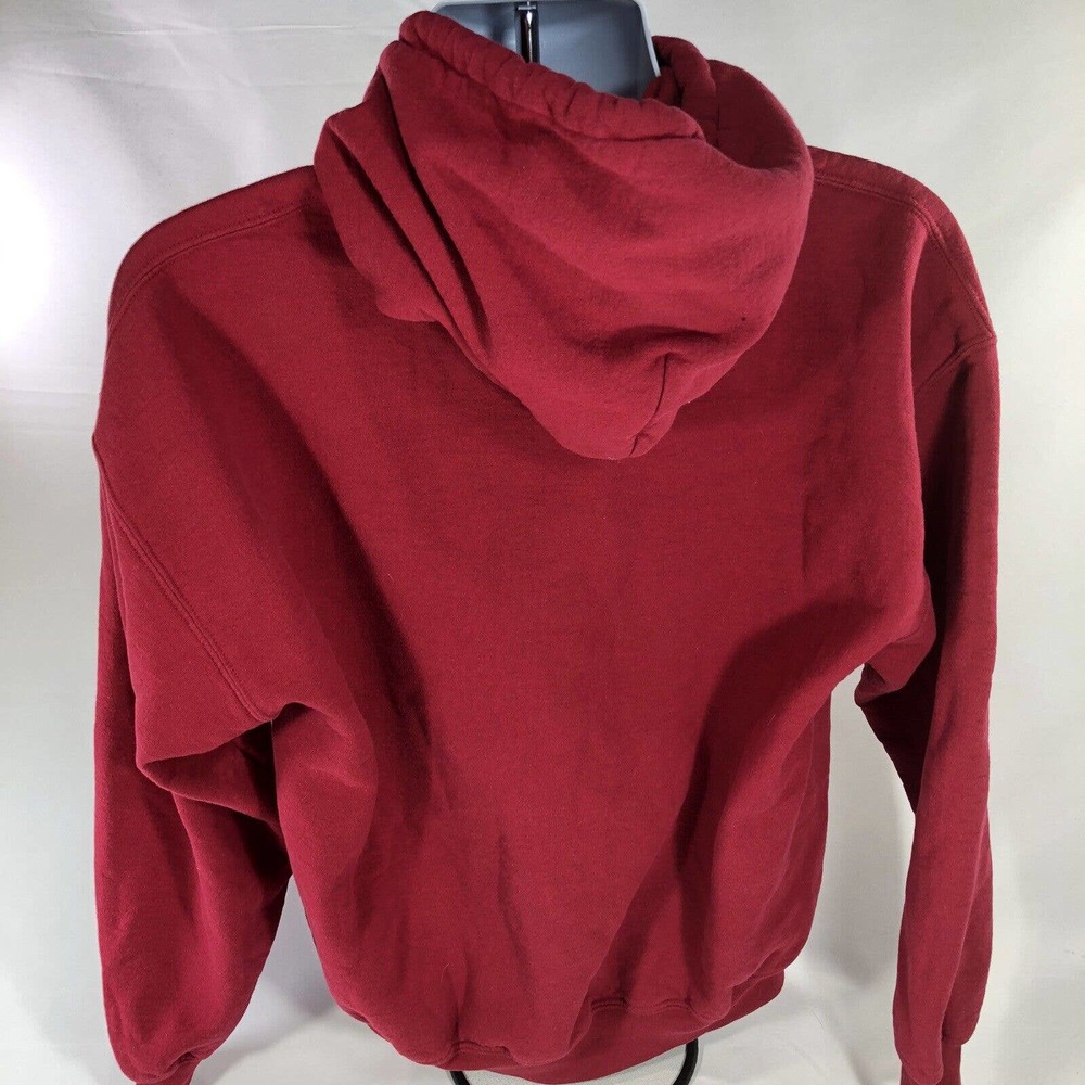 TIN MILL BREWING CO HOODIE MENS LARGE RED HERMANN MISSOURI HOODED SWEATSHIRT - Picture 7 of 10